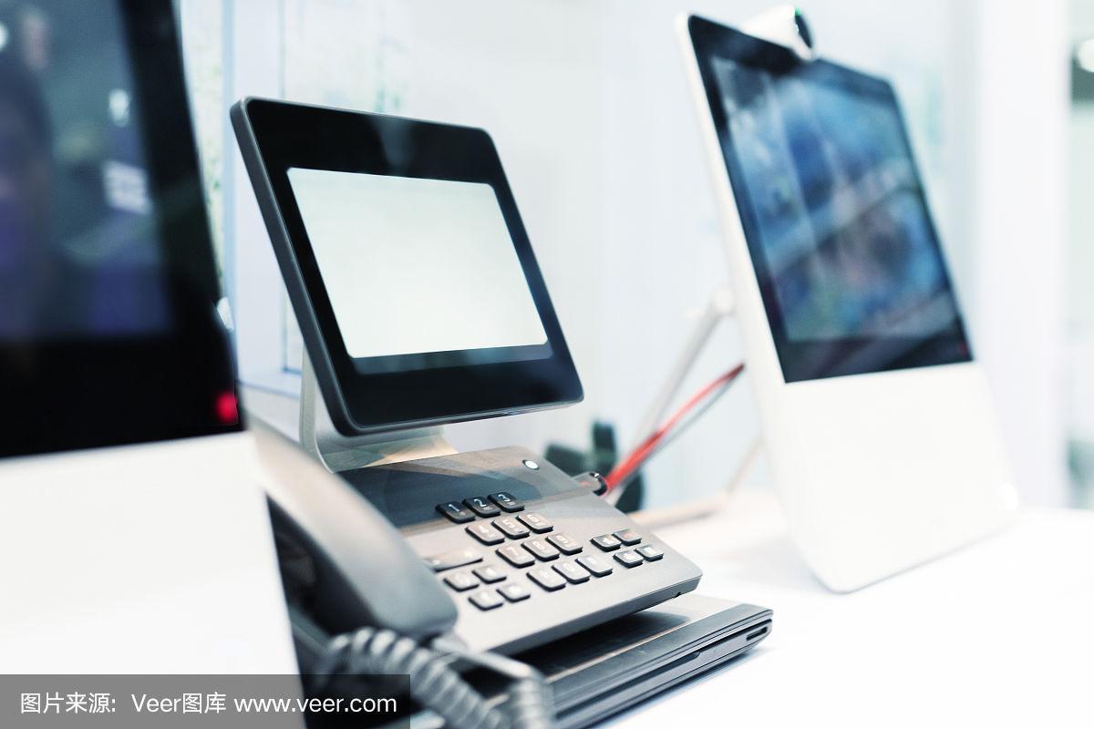 在展览中使用可视电话